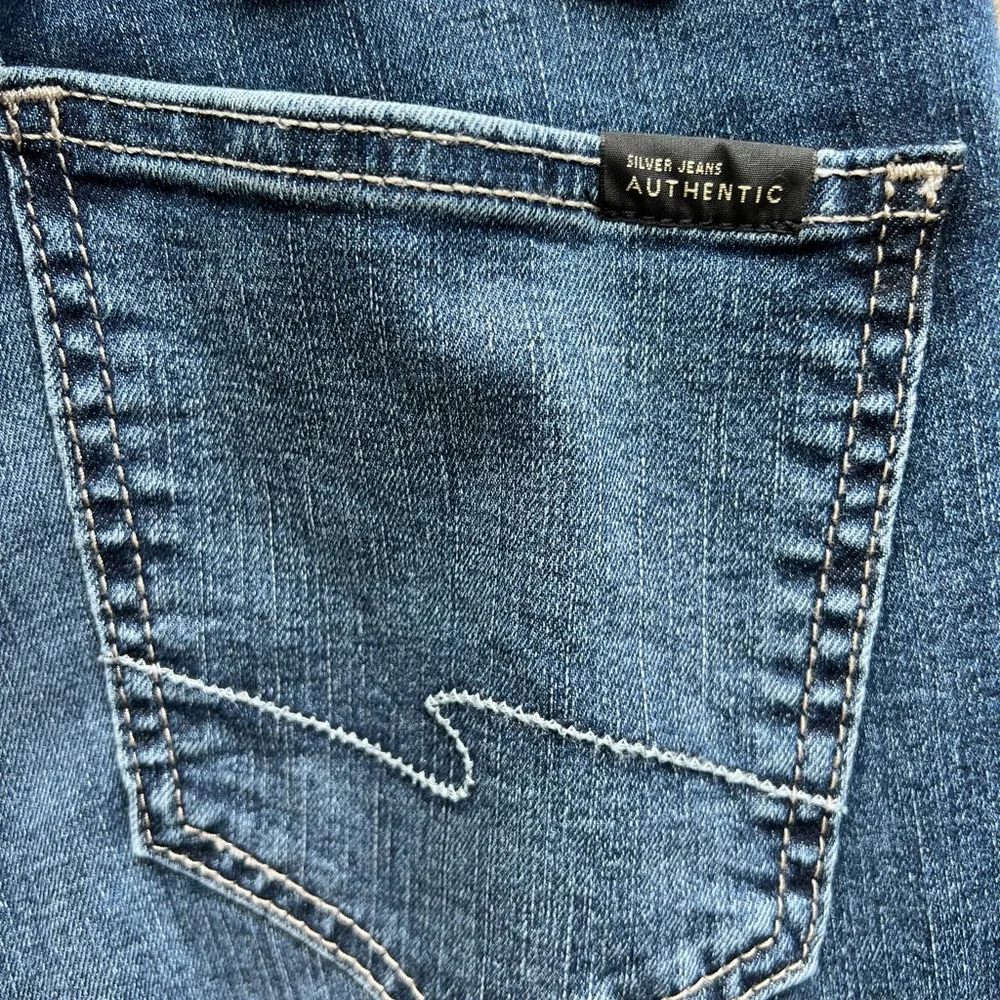 SILVER Authentic Jeans Curvy Mid Slim Jeans size 10 -L 27 NWT - Picture 8 of 10